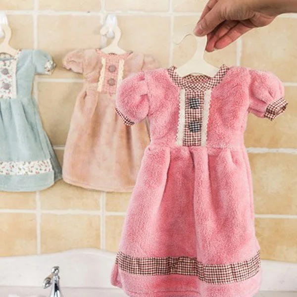 Милые полотенца для рук прочные абсорбирующие мягкие принцесса юбка платье