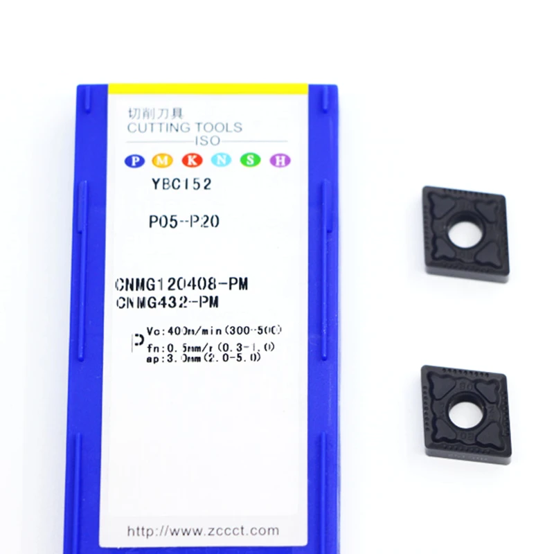 

Original ZCCCT 10pcs Carbide Inserts YBC152 CNMG120408-PM Blade Lathe Turning Tool For Processing Steel