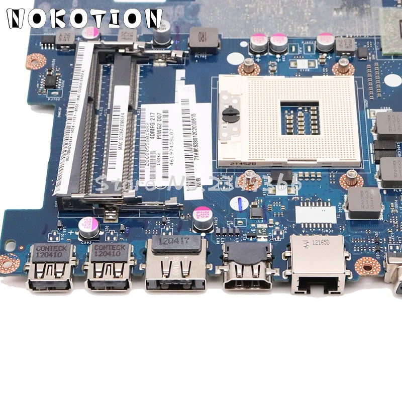 NOKOTION PIWG2 LA-6753P основная плата для lenovo G570 материнская плата для ноутбука HM65 DDR3 HD6300M видеокарта