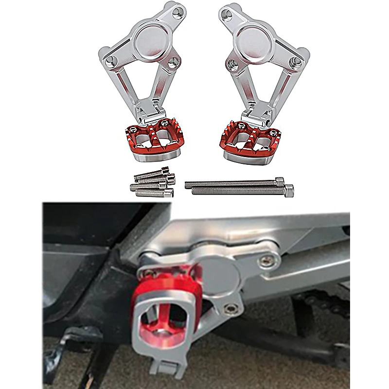 

Motorcycle Folding Rear Set Footrest Foot Pegs Pedal Passenger Rearsets for HONDA X ADV X-ADV 300 750 1000 2017 2018