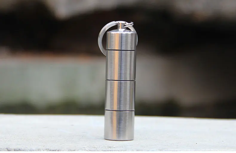 Ti artisan титановый контейнер для хранения таблеток экологичный Водонепроницаемый Сверхлегкий портативный титановый Чехол Контейнер