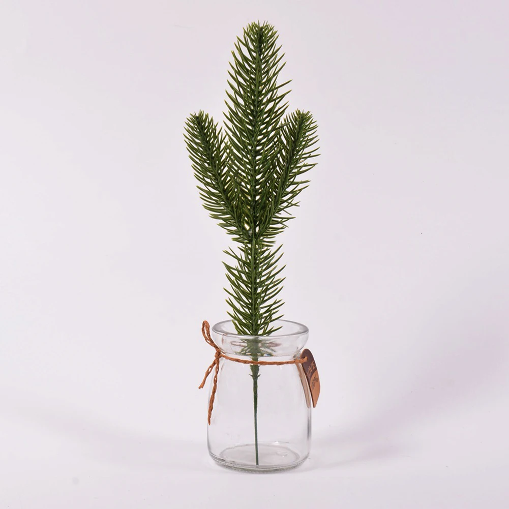 10 шт. искусственные сосновые ветки цветочный орнамент с рождественской елкой