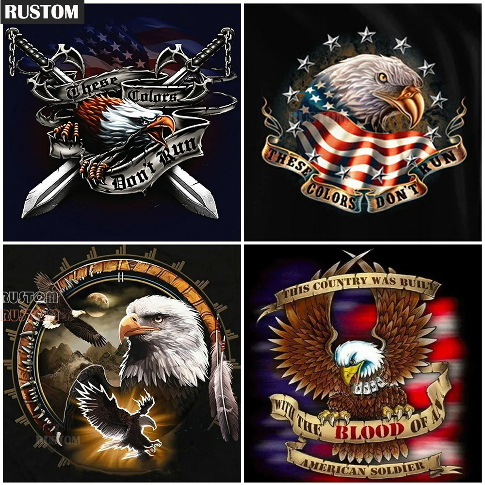 

Eagle Picture Diamond Embroidery Animal Cross Stitch Diamond Painting Of Rhinestones Mosaic New Arrival Decor For Home Needlewor