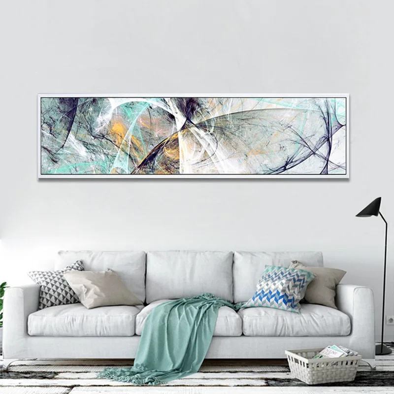 Современные абстрактные Геометрические линии декоративная живопись цвета