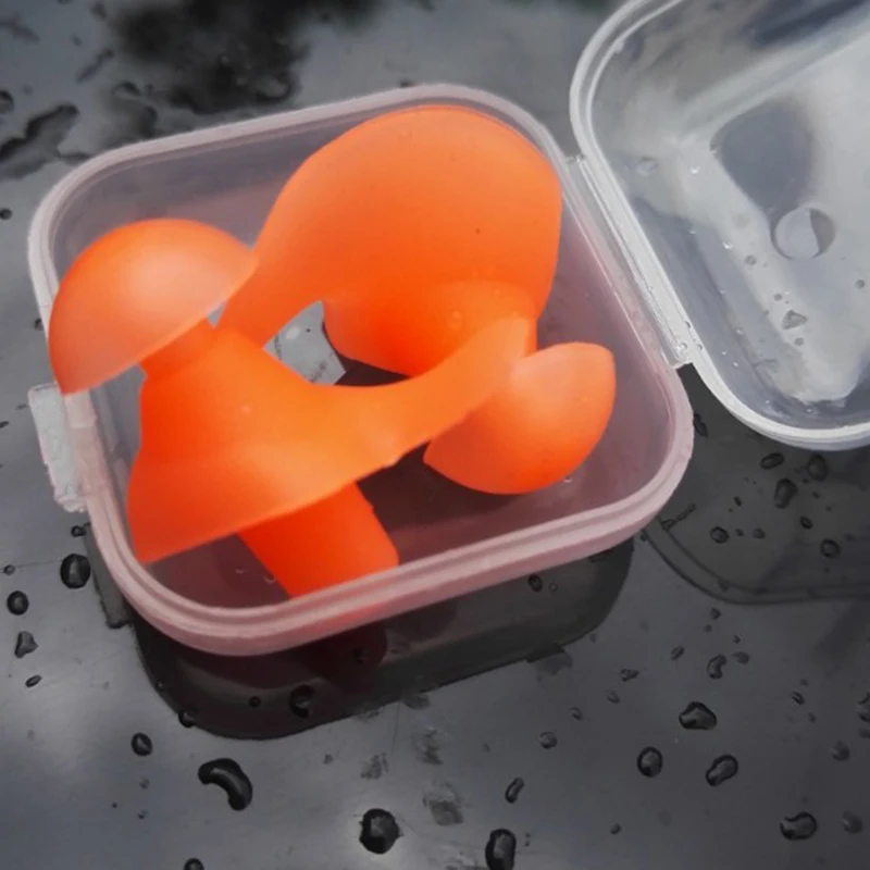 

Reuseable 1 Pair Water Sport Adults Kid Swimming Diving Ear Plugs Waterproof New