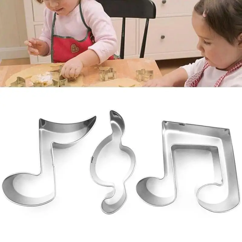 1 pcs Music Note Cookie Cutters Rvs Biscuit Mold Fondant Cutter Bakken Accessoires | Дом и сад