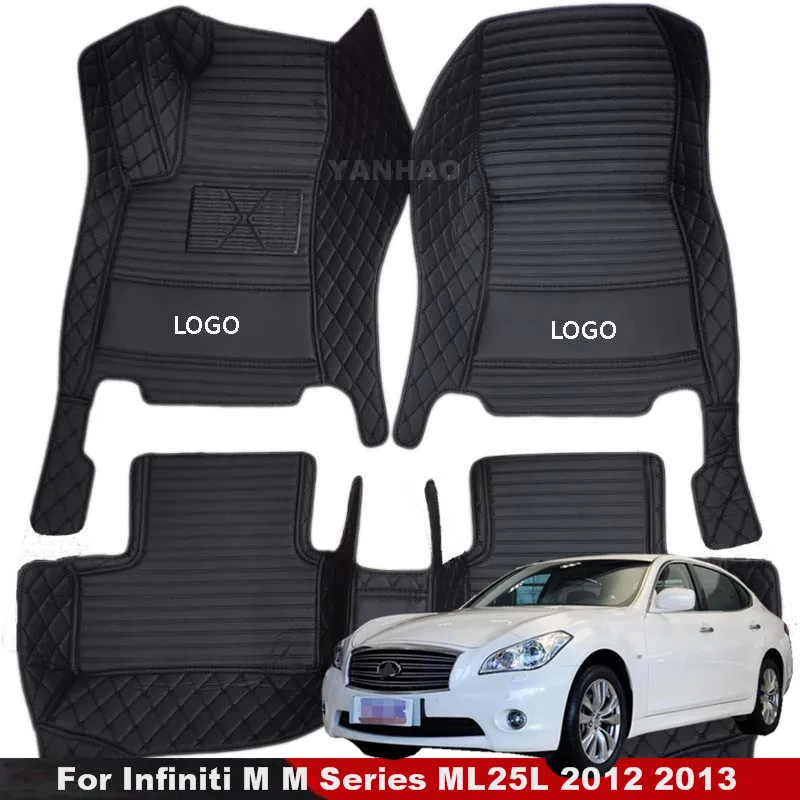 

Автомобильные коврики для Infiniti серии M ML25L 2012 2013, автомобильные коврики, коврики, автомобильные водонепроницаемые накладки на ножки, аксессуары