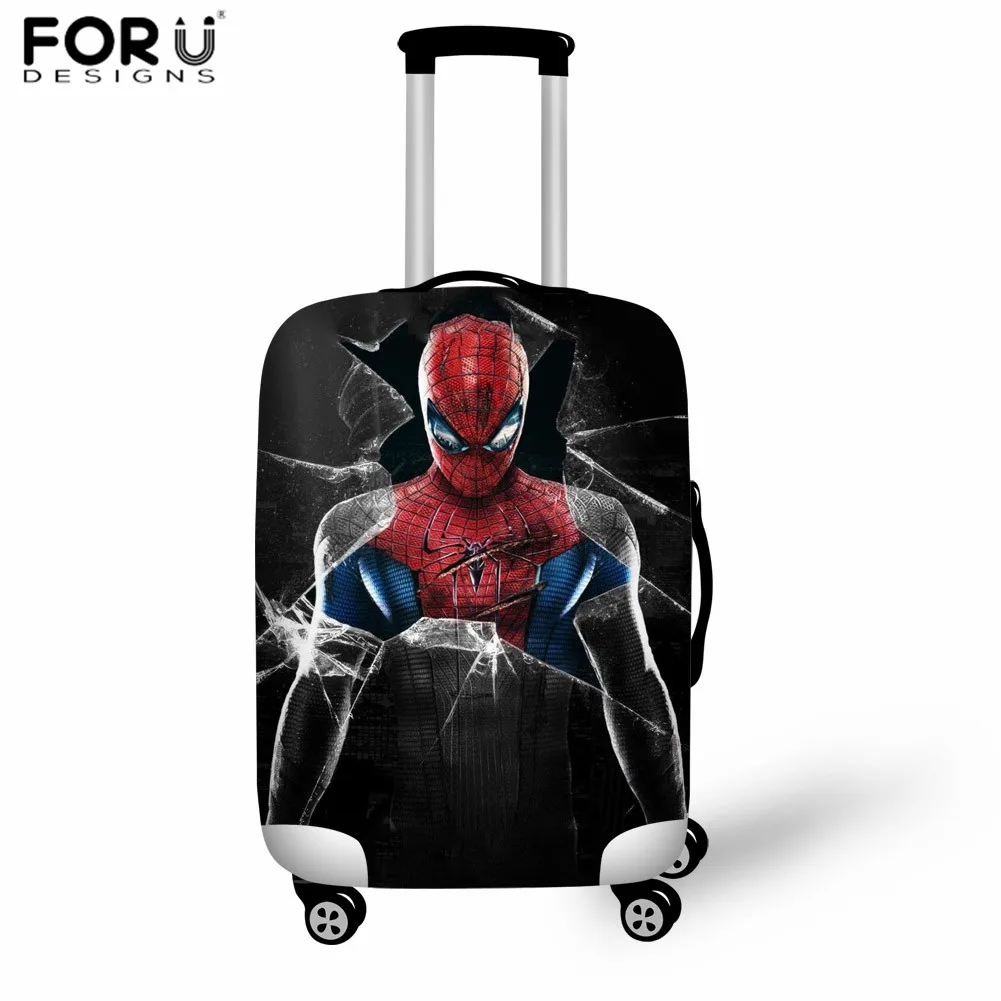 FORUDESIGNS/Эластичный Защитный чехол для багажа с рисунком суперчеловека-паука, чехол от пыли 18-32 дюймов, чехол для багажника, аксессуары для путешествий - Цвет: LH1001