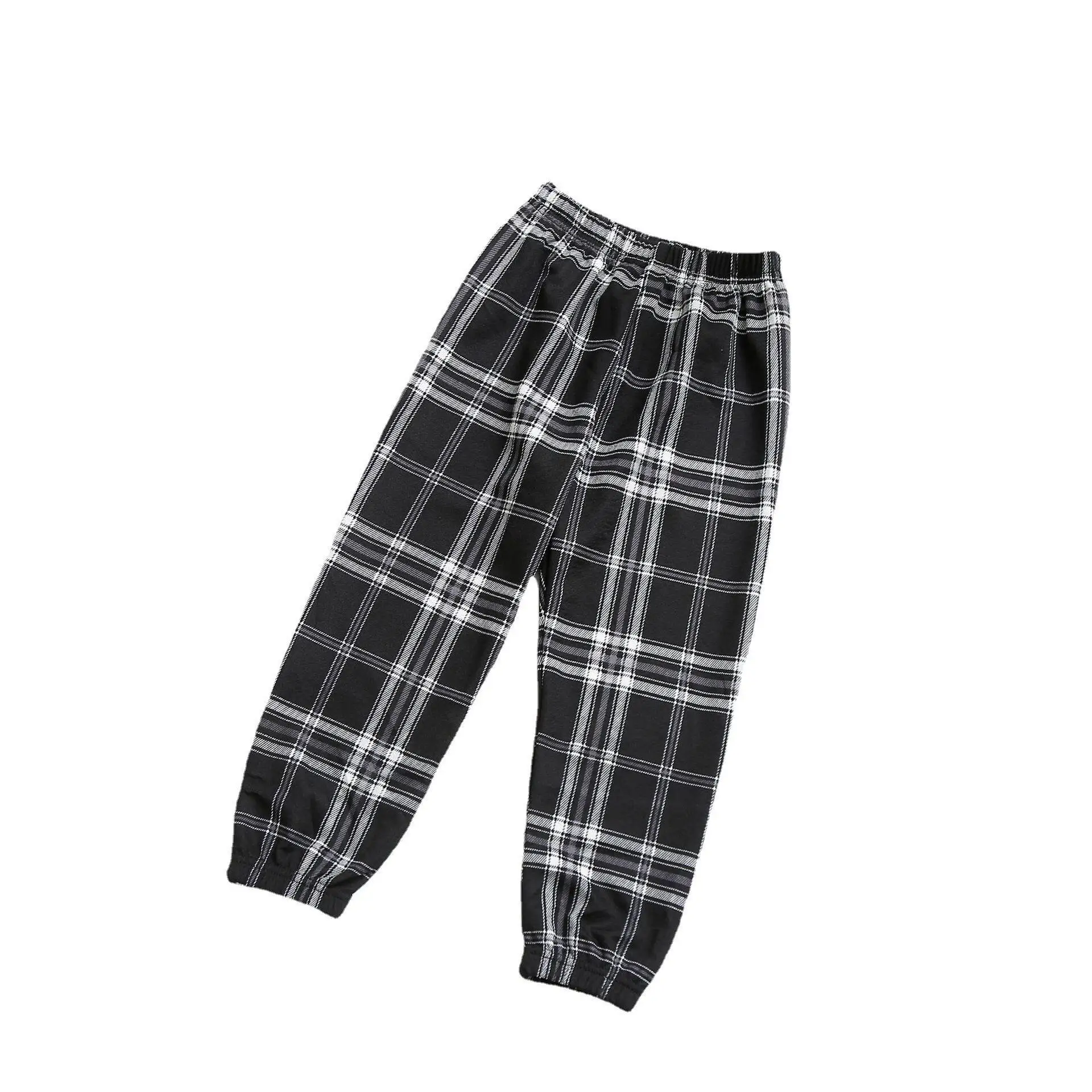 

Children's anti-mosquito pants thin children's pants spring summer new Korean sports pants girls' western-style plaid leggings