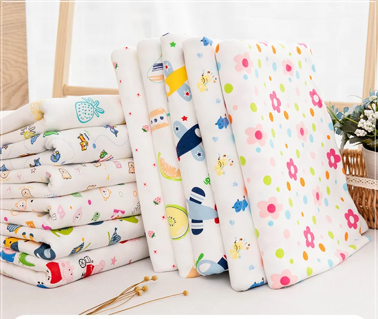 ZYFMPTEX Экологичная 100% хлопковая ткань Детская Хлопковая футболка с принтом штаны