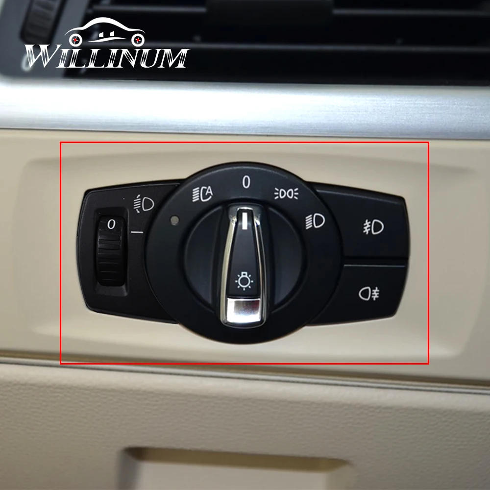 

Car headlight switch for BMW E90 E92 auto front lighting buttons replace adjust lamp power knob control switch