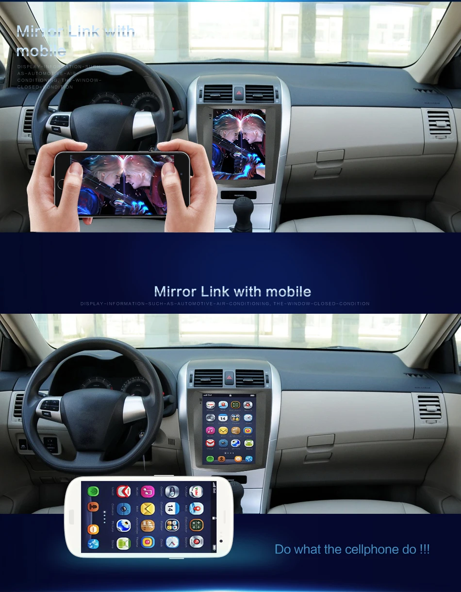 Автомобильная Мультимедийная система 2 Din Android 10 BT Wi-Fi USB DAB + для Toyota Corolla 2007 2008 2009 2010