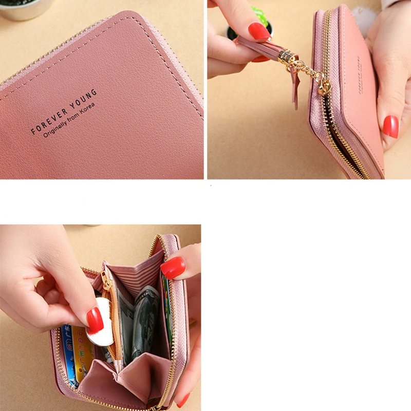 

Fashion Women's Wallet Short Wallets For Women 2020 Coin Purse Zipper Clutch Wallet Ladies Card Holder Luxury Small Clutch Bag