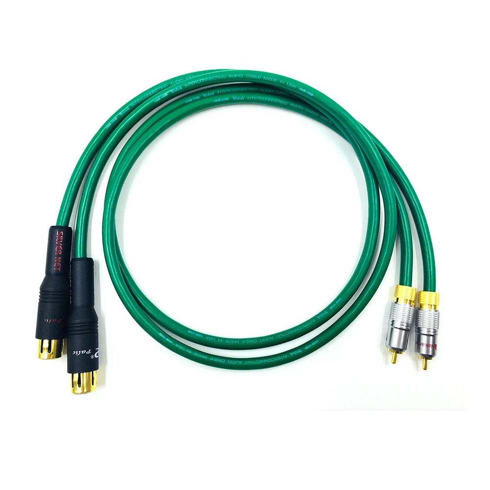 Colleimages Бесплатная доставка Hifi 2RCA штекер 2XLR Женский аудио кабель Hi end 5N OFC двойной XLR