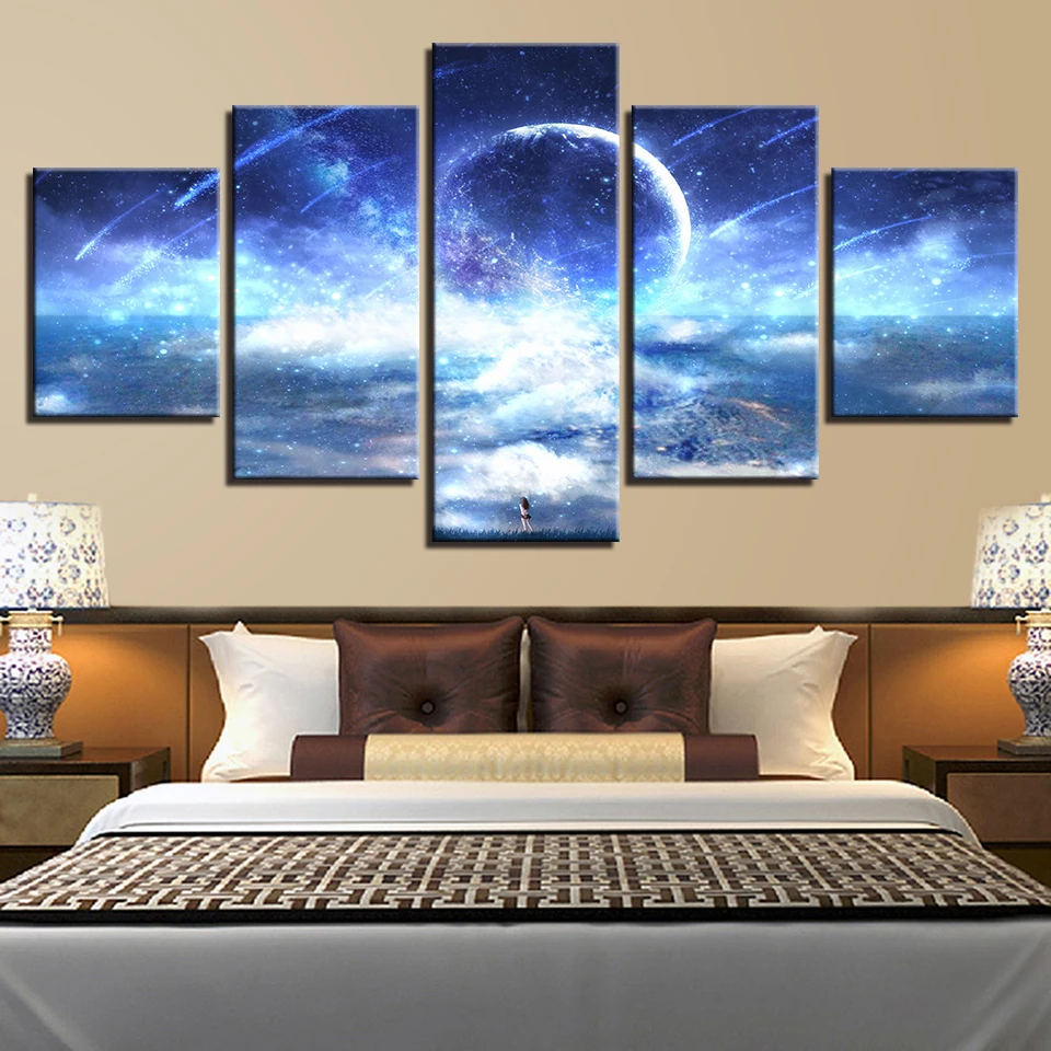 Spaceman земля Юпитер Венера Солнце Луна и Вселенная 5 шт. настенные картины для