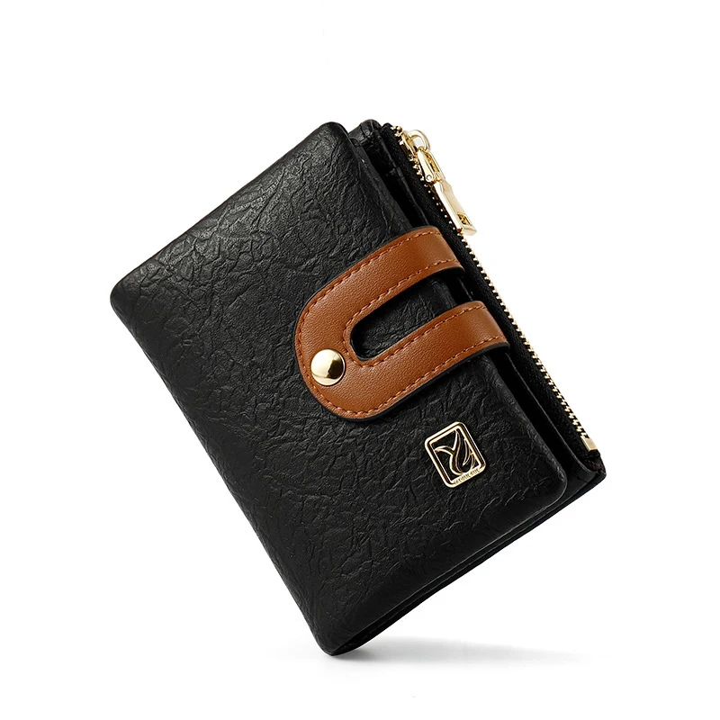 Клатч женский короткий на молнии с несколькими отделениями для карт - купить по