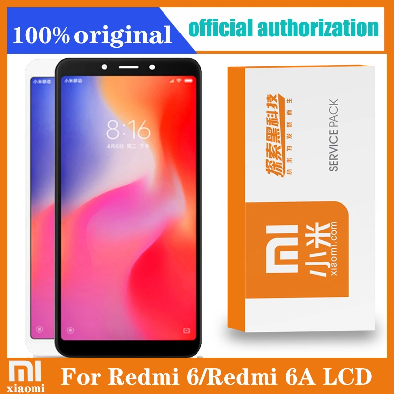Оригинальный сменный ЖК-дисплей 5 45 дюйма для XIAOMI REDMI 6 сенсорный экран Redmi 6A