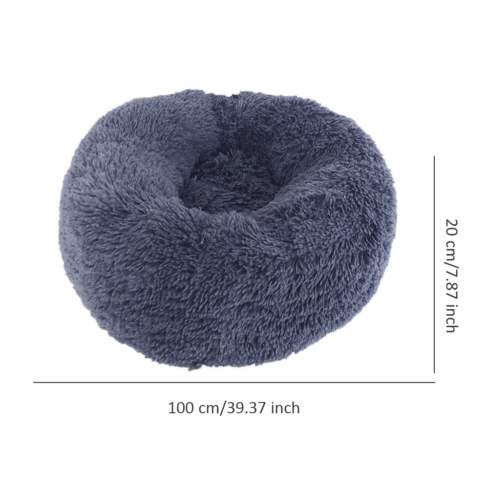 

Round Cat Beds House Soft Long Plush Best Pet Dog Bed For Dogs Basket Pet Products Cushion Cat Bed Cat Mat Animals Sleeping Sofa