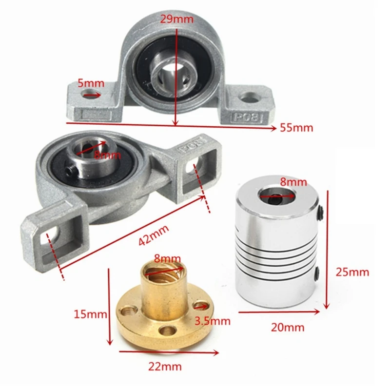 Nema17 Stepper Motor Z-Motor+ 400mm Trapezoidal Lead Screw Rails for 3D Printer | Компьютеры и офис
