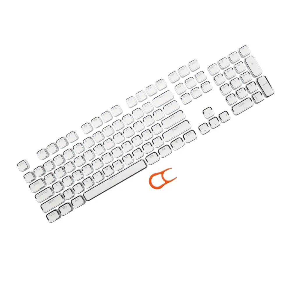 

Metal Frame Keycaps For Cherry MX Outemu Mechanical Keyboard Double-shot 104 Keys PBT Key Cap