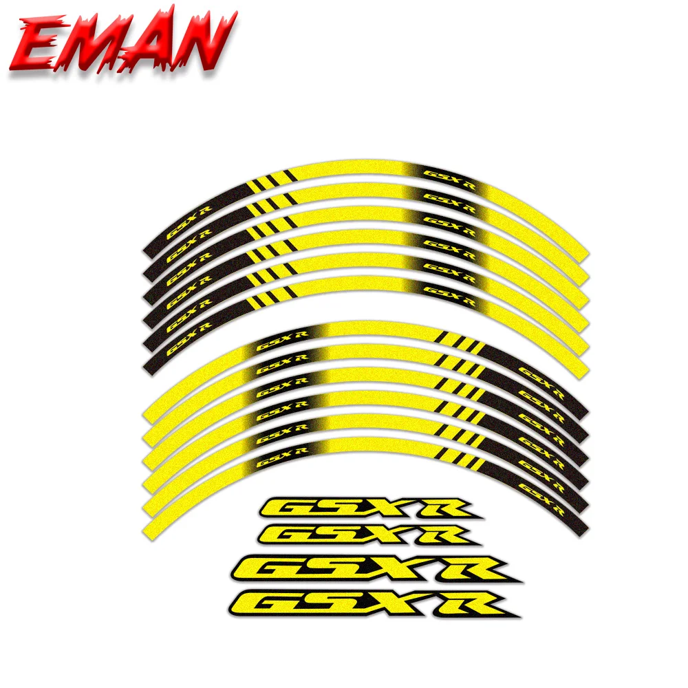 Модифицированные наклейки для мотоциклов Suzuki GSXR колесные диски светоотражающие