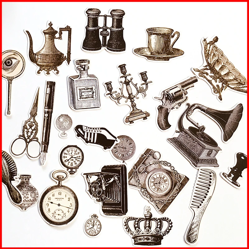 Винтажный персонализированный альбом для стикеров скрапбукинга из материала