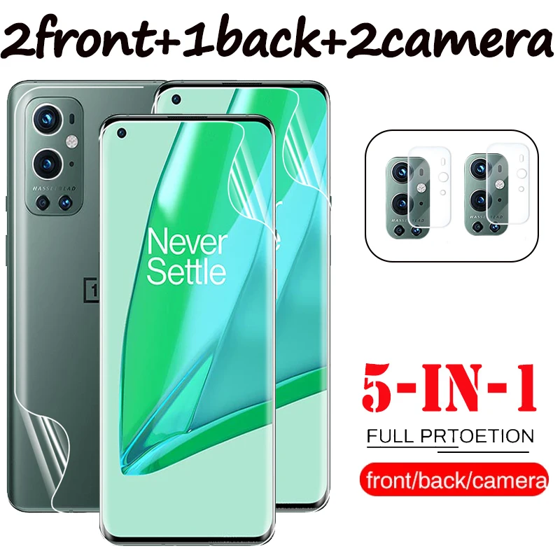

lamina, on oneplus 9 pro 3~9pcs back&front soft glass hidrogel oneplus 9R T nord ce oneplus9 9pro one plus nord 2 hydrogel film