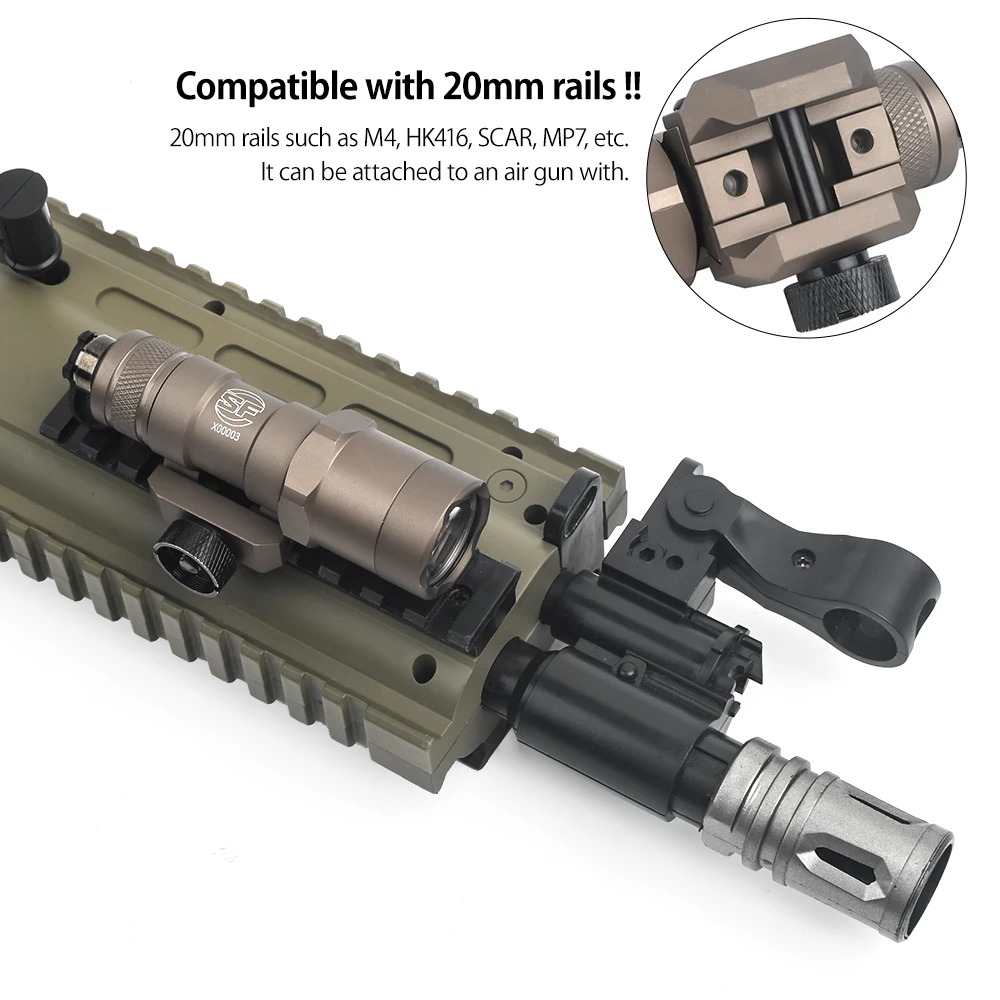 Страйкбол Surefir M300B мини Скаут светильник Тактический M300 винтовка открытый