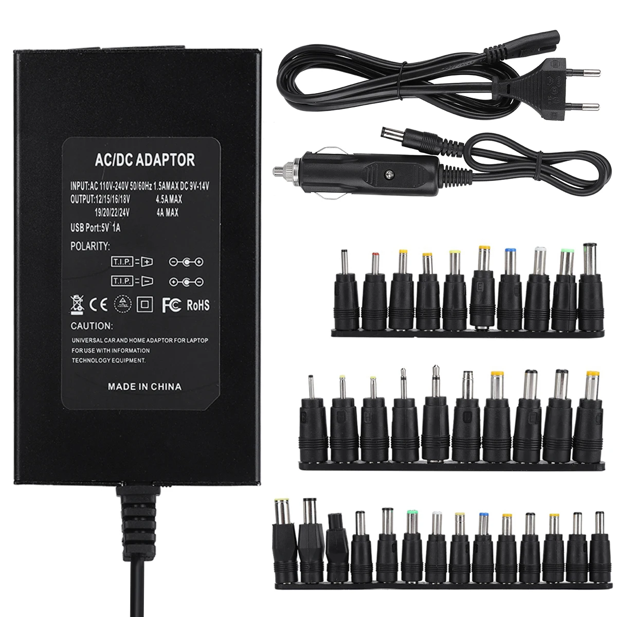 120 Вт домашний/Автомобильный Универсальный адаптер питания для ноутбука с 34