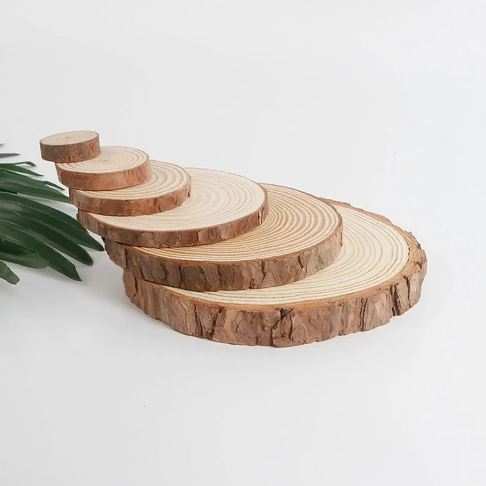Деревянный деревянный ломтик 25 см натуральный большой из павловнии центральный