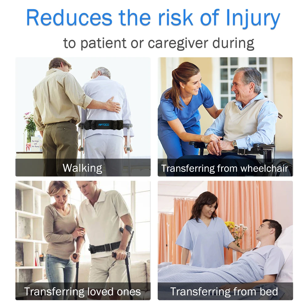 Aptoco Легко переносит надежно двигающийся пояс для инвалидной коляски помогает