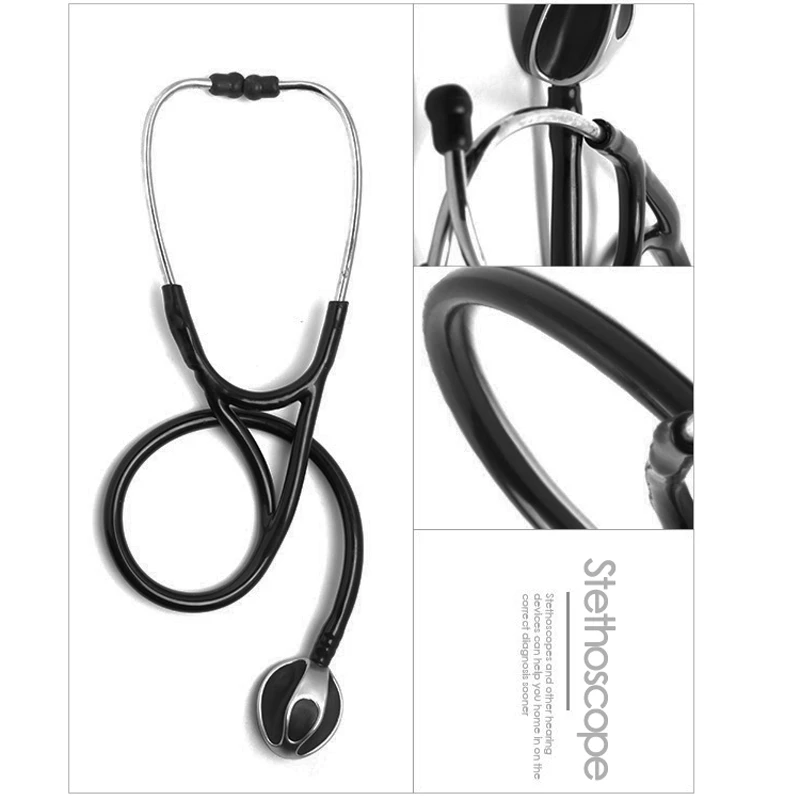 Professional Cute Clinical Acoustical Heart-lung Blood Pressure Stethoscope Cardiology Medical Estetoscopio for Doctors Nurse | Красота и