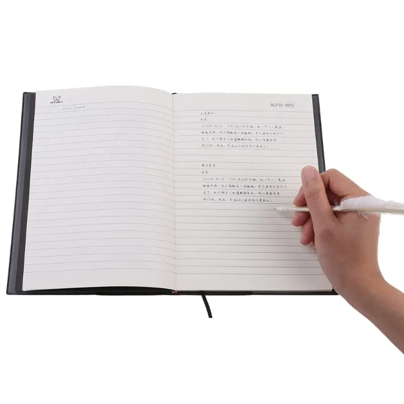 Новинка блокнот для косплея Death Note с перьями книга анимации арт-журнал письма