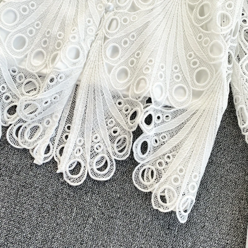 Элегантная розовая черная белая блузка ажурная кружевная Лоскутная