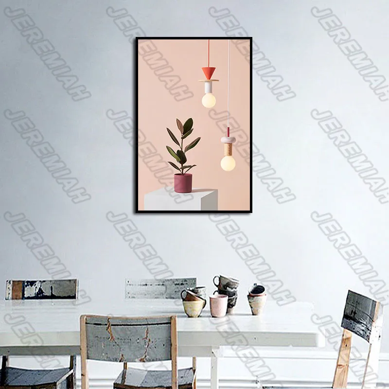 

Decorative Poster Waterproof Ink Frameless Canvas Painting Plant Nordic Poster Print Art Picture Modern Living Room Decoration