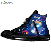 outdoor walking shoes drop shipping colorful fluorescent paint macro bubble printmen lightweight comfortable students sneakers
