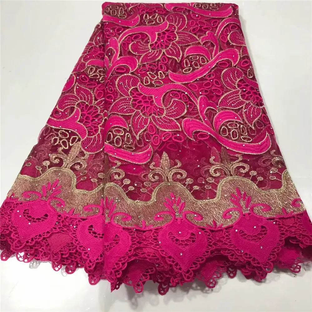 

African Cord Lace Fabric High Quality African Swiss Voile Lace High end Fashion French Lace Fabric For Wedding Lace 5 Yards/lot