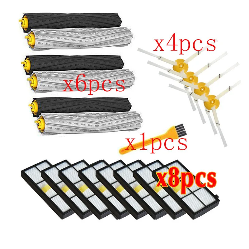 

Экстрактор мусора без спутывания, фильтр НЕРА и боковая щетка для iRobot Roomba 800 900 серии 870 880 980