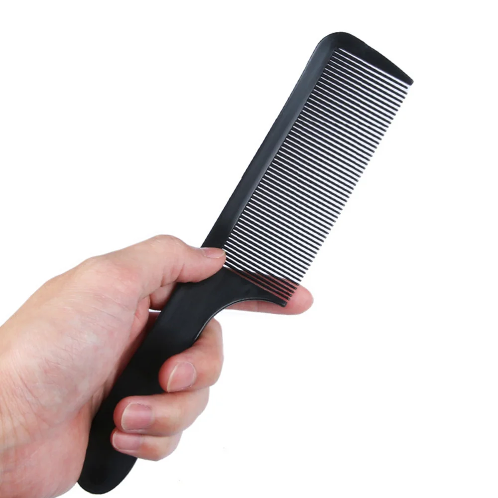 

Профессиональная изогнутая парикмахерская расческа для стрижки волос Мужская Расческа для укладки парикмахерский инструмент (черно-белый...