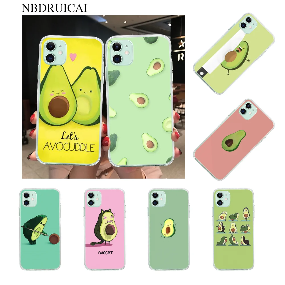 Nbдруикай авокадо эстетический милый модный чехол для телефона с рисунком iPhone 11 pro