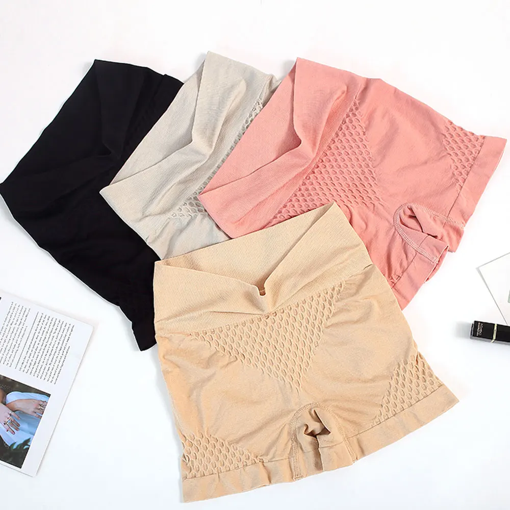 High Waist Control Panties Seamless Safety Shorts Pants Elastic Shapewear Women UnderPants Girls Slimming Lingeries