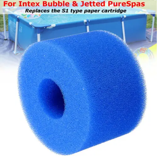 Swimming Pool Filter Foam Intex S1 Type Home Clean Sponges Cartridge Reusable Washable Suitable Bubble Jetted | Спорт и развлечения
