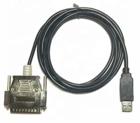 ftdi chip usb to rs232 serial adapter cable cnc controls programming cable 25 pin db25 male connector 1 8m