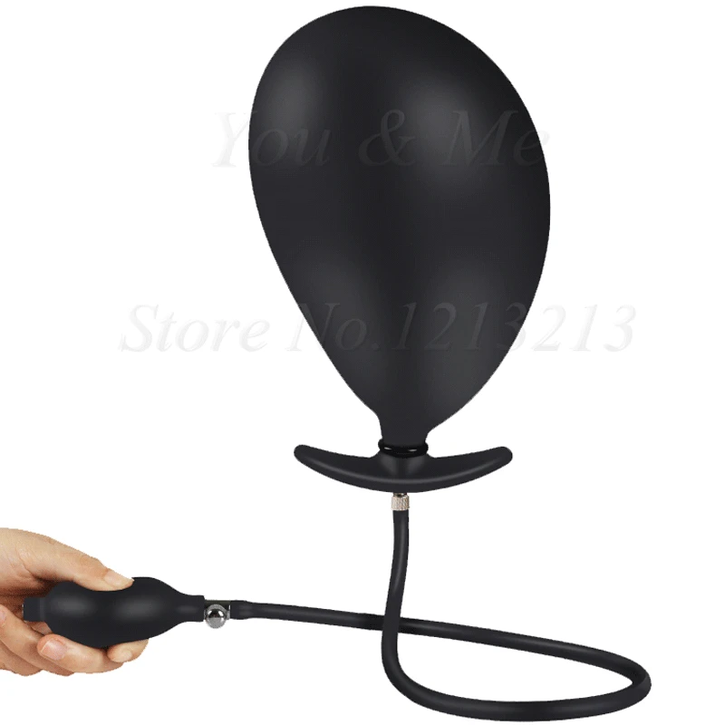 Силиконовая надувная Анальная пробка эротический супер большой полый