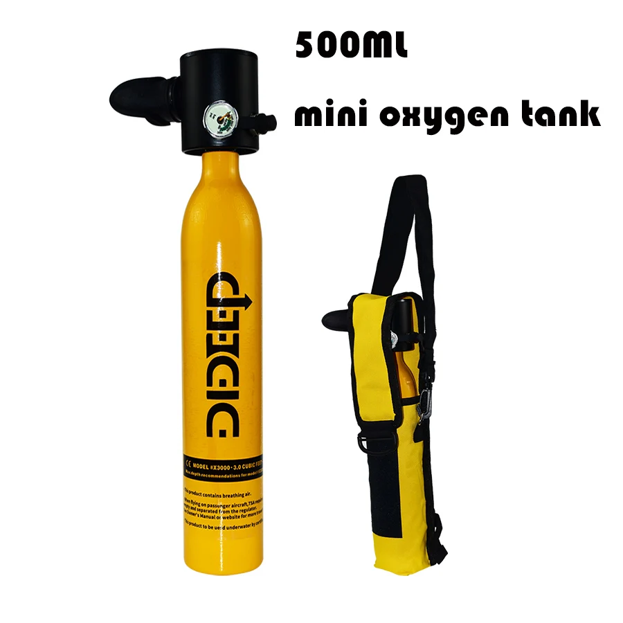 DIDEEP мини дайвинг кислородный бак 500 мл емкость подводный подводное плавание