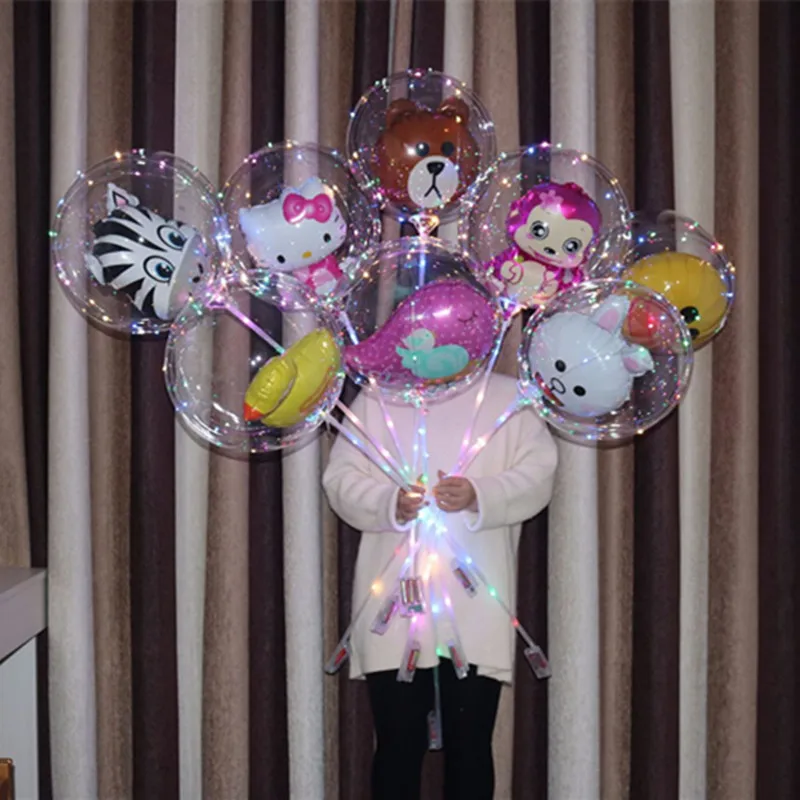 Прозрачные шарики Bobo без морщин 18 дюймов 1 шт./3 шт. надувные с гелием для свадьбы