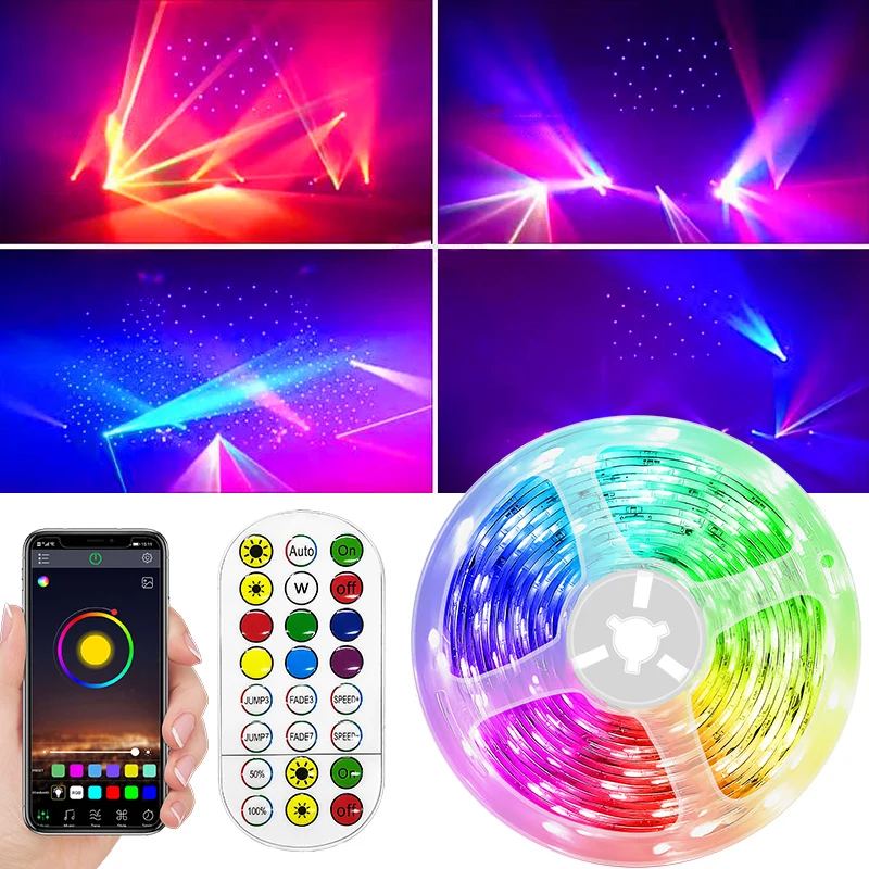 

5M 10M 15M RGB LED Light Strip RGB Tape Waterproof Diode Neon Ribbon Flexible For Decoration