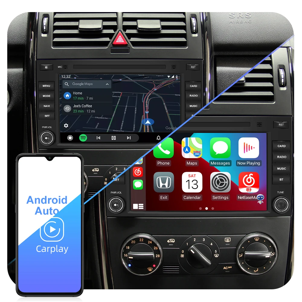 Автомагнитола ISUDAR T72 на ОС Android 10 для Mercedes/Benz/Sprinter/W169/B200/B-class Автомобильная