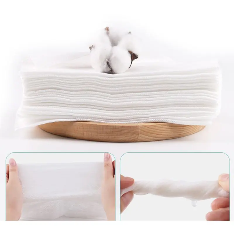 50 шт. одноразовые мягкие хлопковые полотенца для лица макияжа и глаз|Ватные