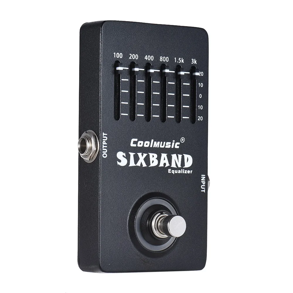 Electric Guitar Equalizer Effect Pedal 6-Band EQ Full Metal Shell True Bypass | Спорт и развлечения